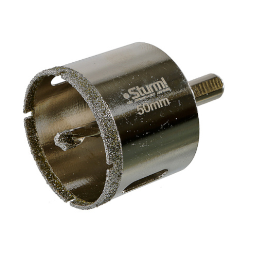 Коронка алмазная по керамограниту 50 х 70 мм,3гр. Хв., с центрир. Cверл. Sturm! 1055-10-5070