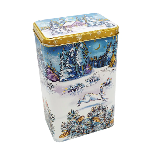 Банка жестяная Снежное Рождество 2,7 л П135*95h215v270-01896