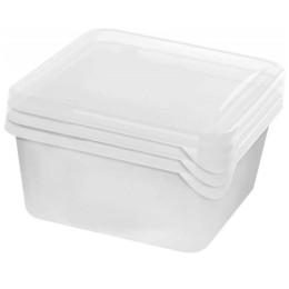 Набор контейнеров для заморозки продуктов  Lucky Friday Frozen 3 шт 0,75 л квадратные прозрачный
