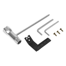 Denzel Триммер электрический TE-1400, 1400 Вт, 420 мм, катушка + диск, разборная штанга 96612