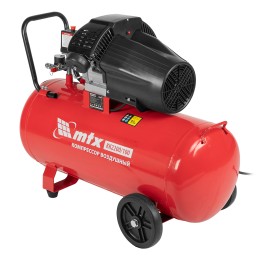 Matrix Компрессор воздушный КК-2200/100, 2,2 кВт, 350 л/мин, 100 л, прямой привод, масляный 58033