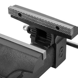 Denzel Тиски слесарные BVH-200, 200 мм, поворотные, стальная направляющая, с наковальней 18686