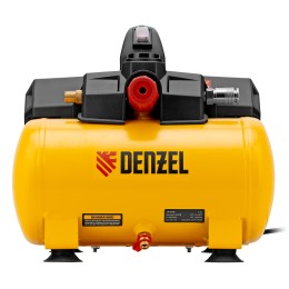 Denzel Компрессор DLS750/6 безмасляный малошумный 750 Вт, 140 л/мин,ресивер 6 л 58019