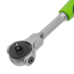 Сибртех Ключ-трещотка 1/4", 72 зуба, поворотная голова, с быстрым сбросом 14035