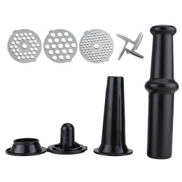 DELTA Мясорубка электрическая 3600 Вт LUX DE-602MS черная + насадка для томатов