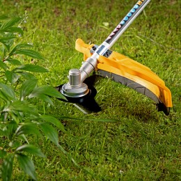 Denzel Триммер электрический TE-1400, 1400 Вт, 420 мм, катушка + диск, разборная штанга 96612