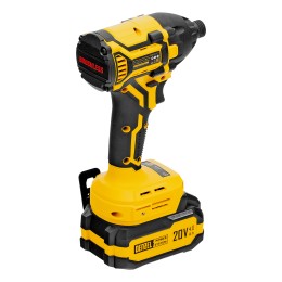 Denzel Винтоверт ударный аккумуляторный бесщет. CIDH-BL-20-270, Li-Ion, 20 В 26514