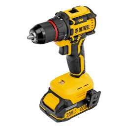 Denzel Дрель-шуруповерт аккумуляторная бесщет. CDH-BL-20, Li-Ion, 20 В 26123