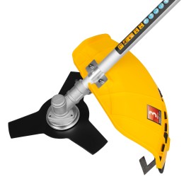 Denzel Триммер электрический TE-1400, 1400 Вт, 420 мм, катушка + диск, разборная штанга 96612