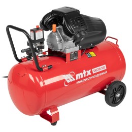 Matrix Компрессор воздушный КК-2200/100, 2,2 кВт, 350 л/мин, 100 л, прямой привод, масляный 58033