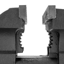 Denzel Тиски слесарные BVH-200, 200 мм, поворотные, стальная направляющая, с наковальней 18686