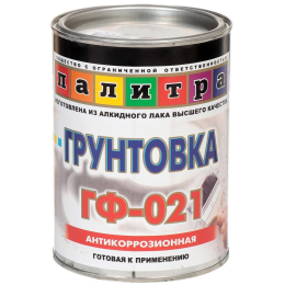 Грунтовка ГФ-021 быстосох. Светло-серая  (БАН 0,9 КГ) - 1шт