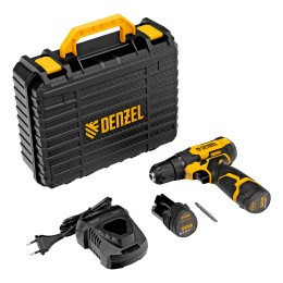 Denzel Дрель-шуруповерт аккумуляторная CDQ-12, Li-Ion, 12 В 26106