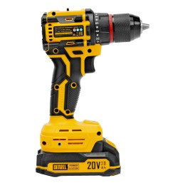 Denzel Дрель-шуруповерт аккумуляторная бесщет. CDH-BL-20, Li-Ion, 20 В 26123