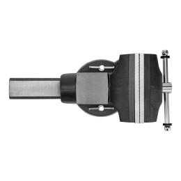 Denzel Тиски слесарные BVH-200, 200 мм, поворотные, стальная направляющая, с наковальней 18686