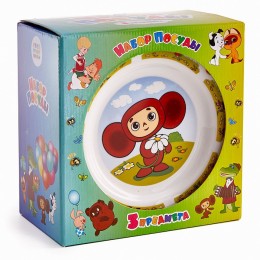 DELTA Набор посуды 3пр.Чебурашка и крокодил Гена КРС-351