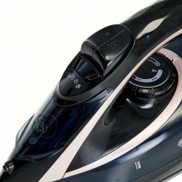 DELTA LUX Утюг электрический 2000 Вт черный с бронзовым DE-3001