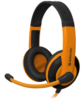 Defender Гарнитура (64099) WARHEAD G-120 черный /оранжевый