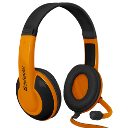 Defender Гарнитура (64099) WARHEAD G-120 черный /оранжевый