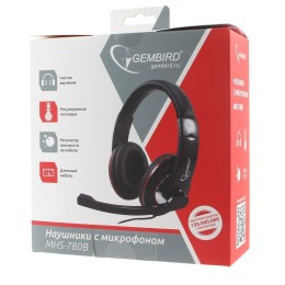 GEMBIRD Гарнитура (10631) MHS-780B черный