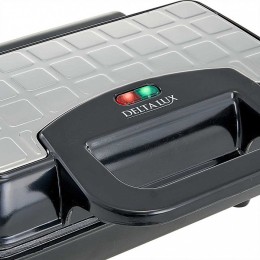 DELTA LUX Вафельница электрическая 700 Вт Венская DE-6400 черная