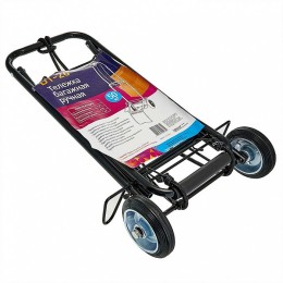 DELTA Тележка багажная ручная 50 кг DT-26 с металлическими колесами, черная