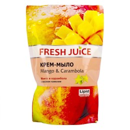 Fresh Juice Крем-мыло с маслом камелии Манго и карамбола 460мл