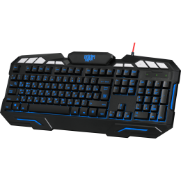 Defender Проводная игровая клавиатура Doom Keeper GK-100DL RU,3-х цветная,19 Anti-Ghost
