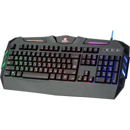 Defender Проводная игровая клавиатура Werewolf GK-120DL RU,RGB подсветка,19 Anti-Ghost