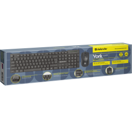 Defender Проводной набор York C-777 RU,черный,мультимедиа