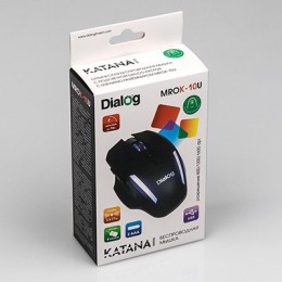Dialog Оптическая беспроводная USB мышь с подсветкой Katana MROK-10U
