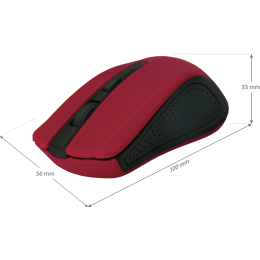 Defender Беспроводная оптическая мышь Accura MM-935 красный,4 кнопки,800-1600 dpi