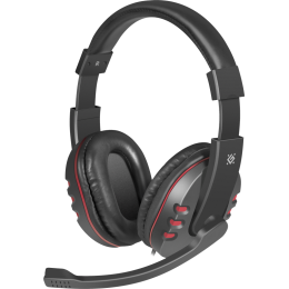 Defender Игровая гарнитура Warhead G-160 черный, кабель 2,5 м
