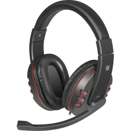 Defender Игровая гарнитура Warhead G-160 черный, кабель 2,5 м