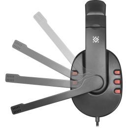Defender Игровая гарнитура Warhead G-160 черный, кабель 2,5 м