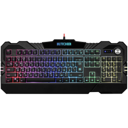 Defender Проводная игровая клавиатура Butcher GK-193DL RU,RGB подсветка, 9 режимов