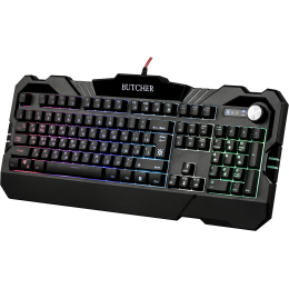 Defender Проводная игровая клавиатура Butcher GK-193DL RU,RGB подсветка, 9 режимов