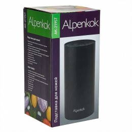 ALPENKOK Подставка для ножей 22×11 см AK-219ST черная