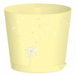 PLASTIC REPUBLIC Горшок для цветов 200 мм 4 л с прикорневым поливом Easy Grow ING47020НО Нежный одуванчик
