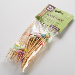 WEBBER Декоративные шпажки для канапе бамбуковые 50 штук 12 см KA-00058