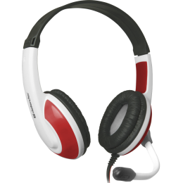 Defender Гарнитура (64098) WARHEAD G-120 красный/белый