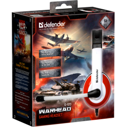 Defender Гарнитура (64098) WARHEAD G-120 красный/белый