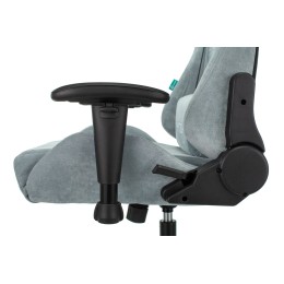 VIKING KNIGHT Кресло игровое Zombie Fabric серо-голубой Light-28 с подголов. крестовина металл 1372998