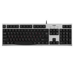 SVEN Проводная клавиатура KB-S300 серебро