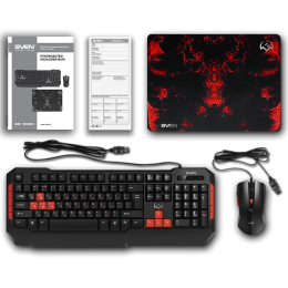 SVEN Игровой набор: клавиатура + мышь + коврик GS-9000