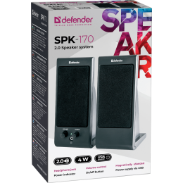 Defender Акустическая 2.0 система SPK-170 черный, 4 Вт, питание от USB