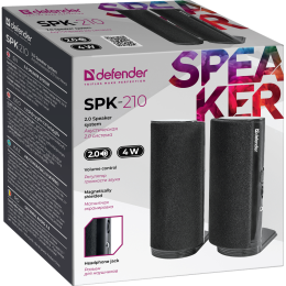 Defender Акустическая 2.0 система SPK-210 4 Вт, порт для наушников,220 В