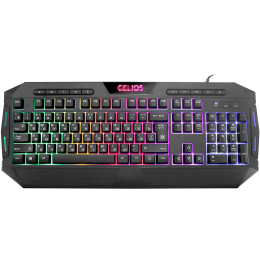 Defender Проводная игровая клавиатура Gelios GK-174DL RU,радужная подсветка
