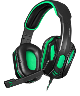 Defender Игровая гарнитура Warhead G-275 зеленый + черный, кабель 1,8 м Defender Игровая гарнитура Warhead G-275 зеленый + черный, кабель 1,8 м