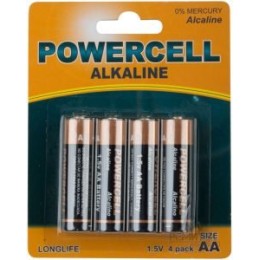 Powercell Батарейки Alkaline AA 1.5V LR6-4B